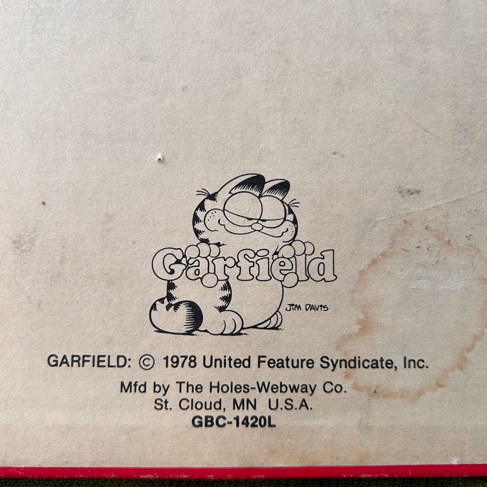 🎈SOLD Vintage 1978 Garfield Cork Bulletin Board. - Picture 5 of 5